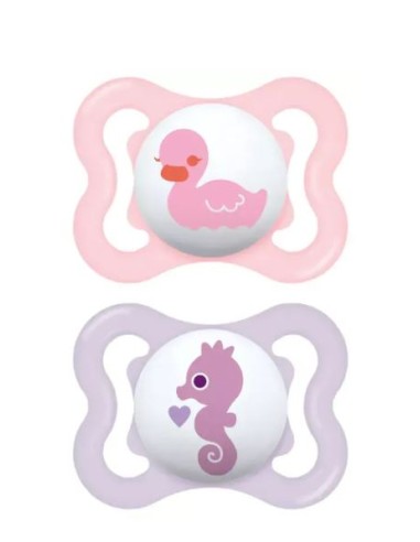 Mam chupete silicona air 2 6 meses 2 uds rosa