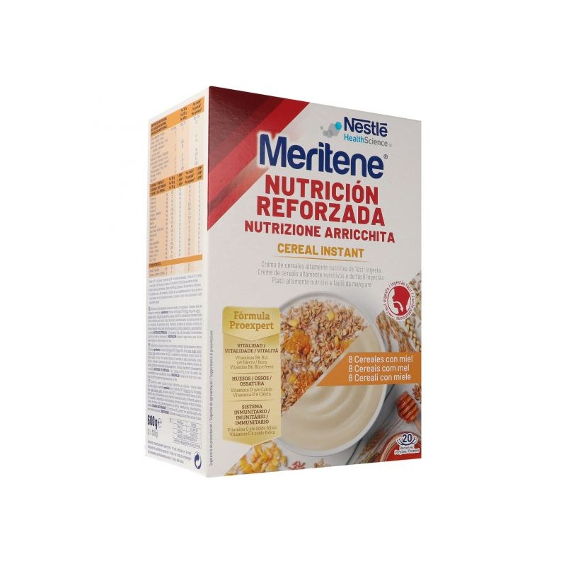 Meritene cereal instant 8 cereales con miel