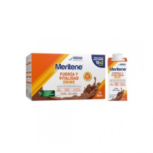 MERITENE DRINK FUERZA Y VITALIDAD CHOCOLATE 12X180ML