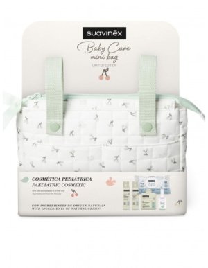Suavinex baby care mini bag set cosmetica bebe color verde