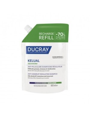 Ducray kelual squanorm champu tratante regulador caspa grasa recarga 400 ml